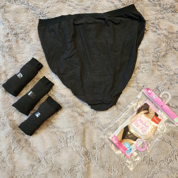 NEW Hanes Ultimate Comfort Flex Fit Hi-Cut Panties (4 Pack)Women's Size 8/XL - Picture 8 of 10